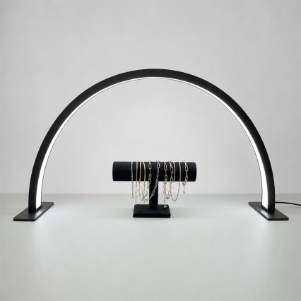 Brilagi - Lampada da tavolo ad arco LED dimmerabile RADIO LED/30W/24/230V 3000/4000/6500K nera