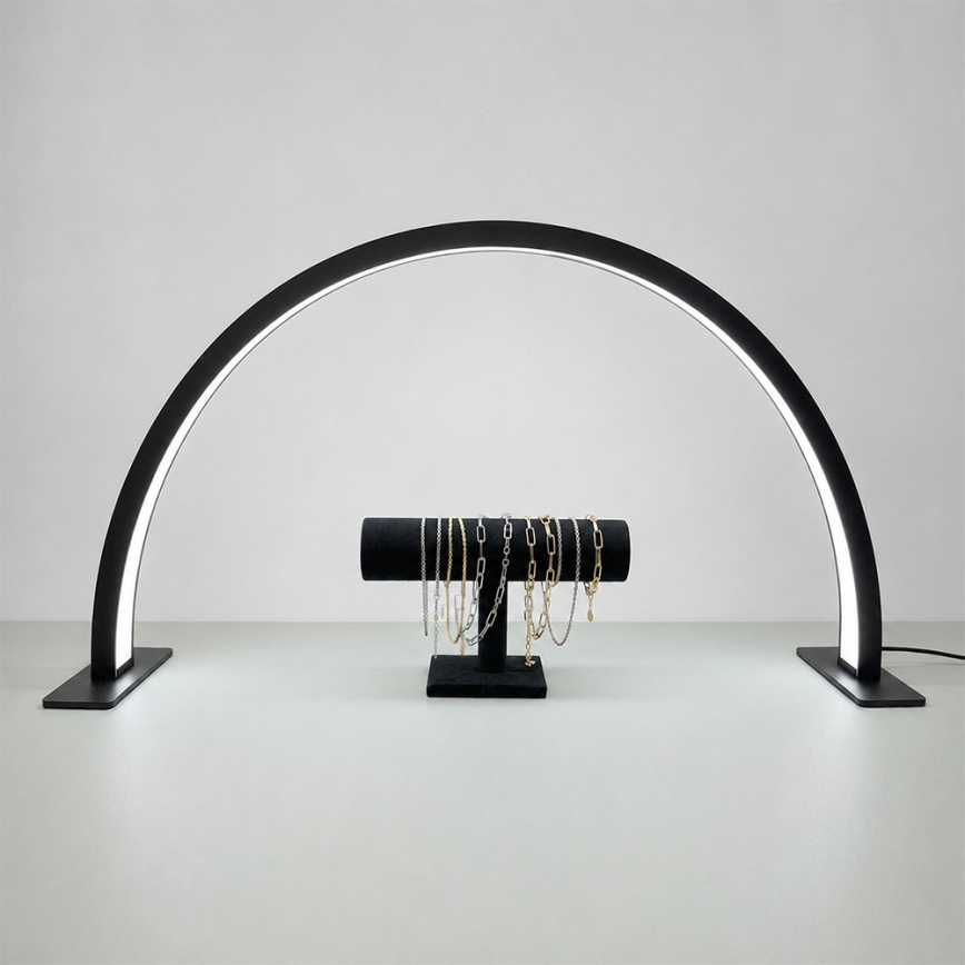 Brilagi - Lampada da tavolo ad arco LED dimmerabile RADIO LED/30W/24/230V 3000/4000/6500K nera