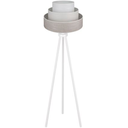 Brilagi - Lampada con piedistallo ALASKA LUNETA 1xE27/15W/230V grigio/color crema