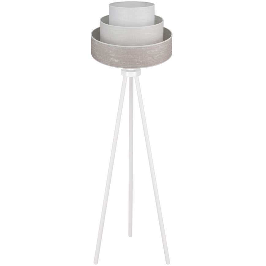 Brilagi - Lampada con piedistallo ALASKA LUNETA 1xE27/15W/230V grigio/color crema