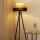 Brilagi - Lampada con piedistallo ASPEN LUNETA 1xE27/15W/230V nero/beige/color crema