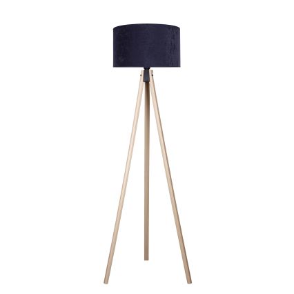 Brilagi - Lampada con piedistallo VELVET 1xE27/60W/230V beige/blu