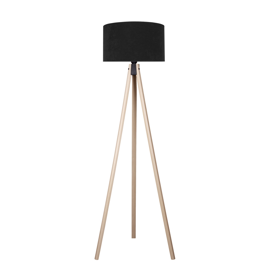 Brilagi - Lampada con piedistallo VELVET 1xE27/60W/230V beige/nero