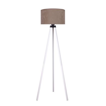 Brilagi - Lampada con piedistallo VELVET 1xE27/60W/230V bianco/beige