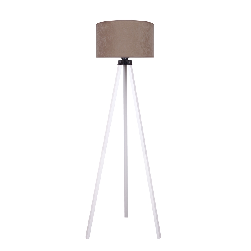 Brilagi - Lampada con piedistallo VELVET 1xE27/60W/230V bianco/beige