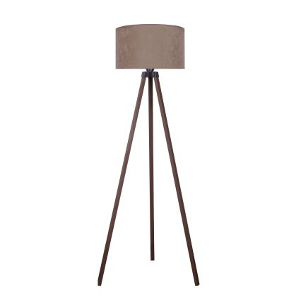 Brilagi - Lampada con piedistallo VELVET 1xE27/60W/230V marrone/beige