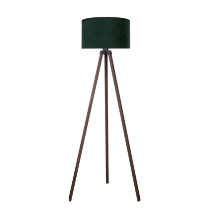 Brilagi - Lampada con piedistallo VELVET 1xE27/60W/230V marrone/verde