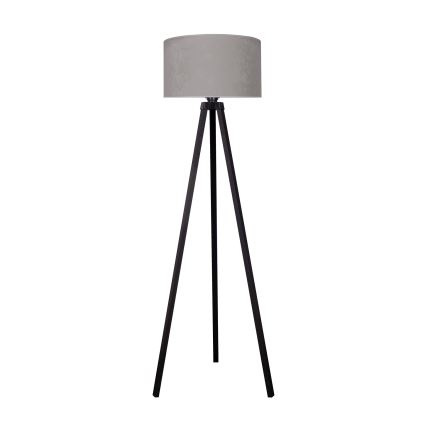 Brilagi - Lampada con piedistallo VELVET 1xE27/60W/230V nero/grigio