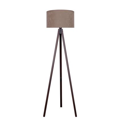Brilagi - Lampada con piedistallo VELVET 1xE27/60W/230V wenge/beige