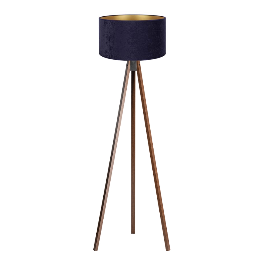Brilagi - Lampada con piedistallo VELVET 1xE27/60W/230V wenge/blu