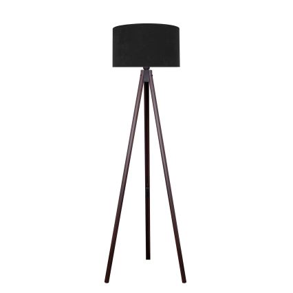 Brilagi - Lampada con piedistallo VELVET 1xE27/60W/230V wenge/nero