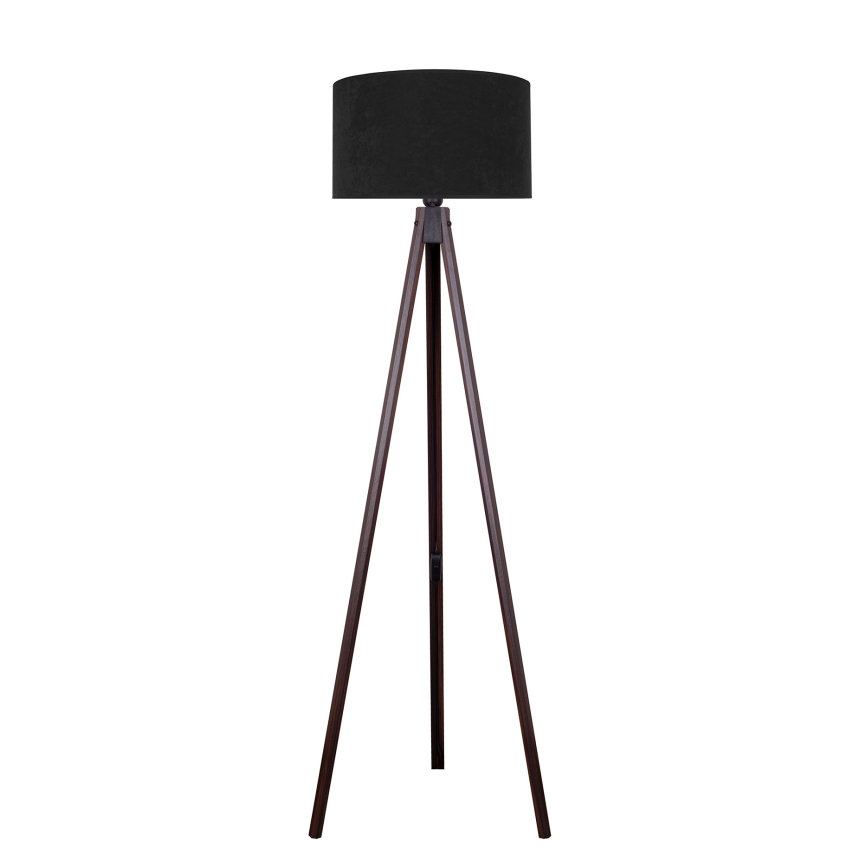 Brilagi - Lampada con piedistallo VELVET 1xE27/60W/230V wenge/nero