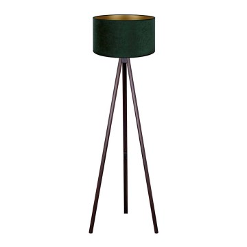 Brilagi - Lampada con piedistallo VELVET 1xE27/60W/230V wenge/verde