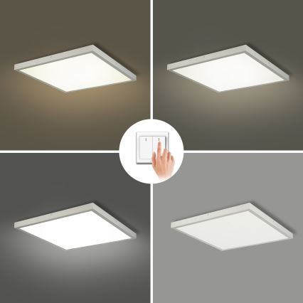 Brilagi - Plafoniera a LED per bagno FRAME LED/50W/230V 3000/4000/6000K 60x60 cm IP44 argento
