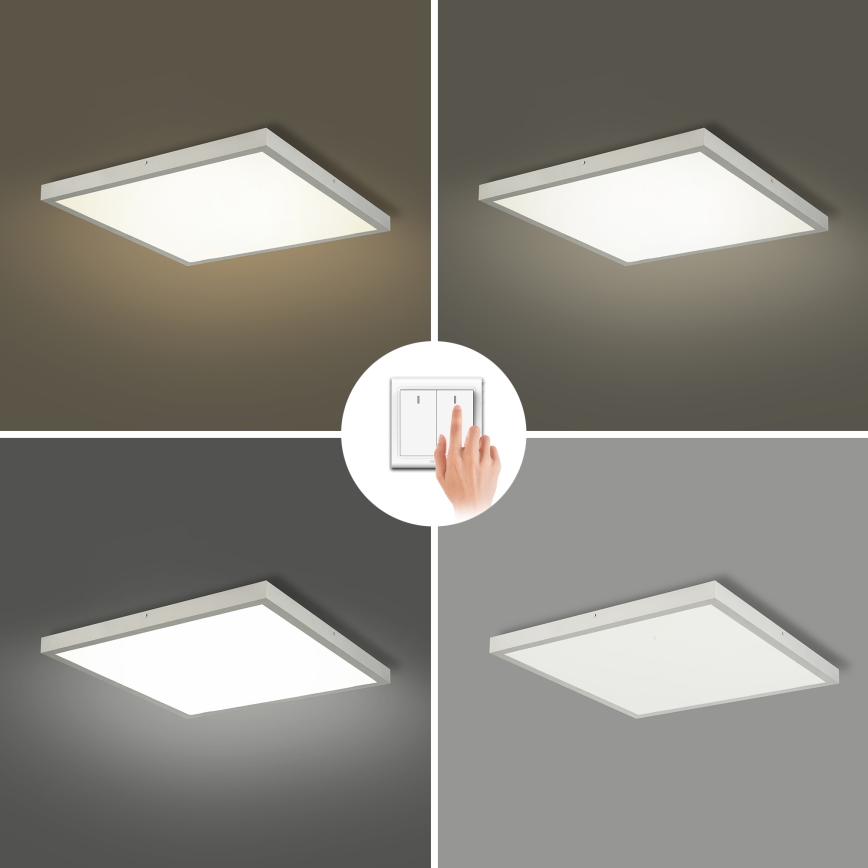 Brilagi - Plafoniera a LED per bagno FRAME LED/50W/230V 3000/4000/6000K 60x60 cm IP44 argento