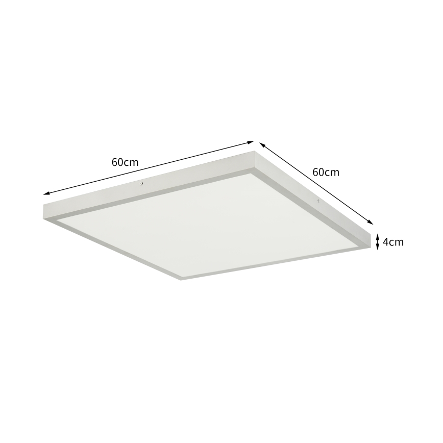 Brilagi - Plafoniera a LED per bagno FRAME LED/50W/230V 3000/4000/6000K 60x60 cm IP44 argento