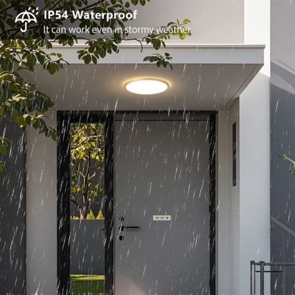 Brilagi - Plafoniera per bagno LED ULTRA SLIM 18W/230V Ø 30 cm dorata IP54