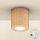 Brilagi - Lampada da bagno LED RGBW dimmerabile MIA 1xGU10/4,8W/230V 3000K 84x80 mm finitura rovere IP44 + telecomando