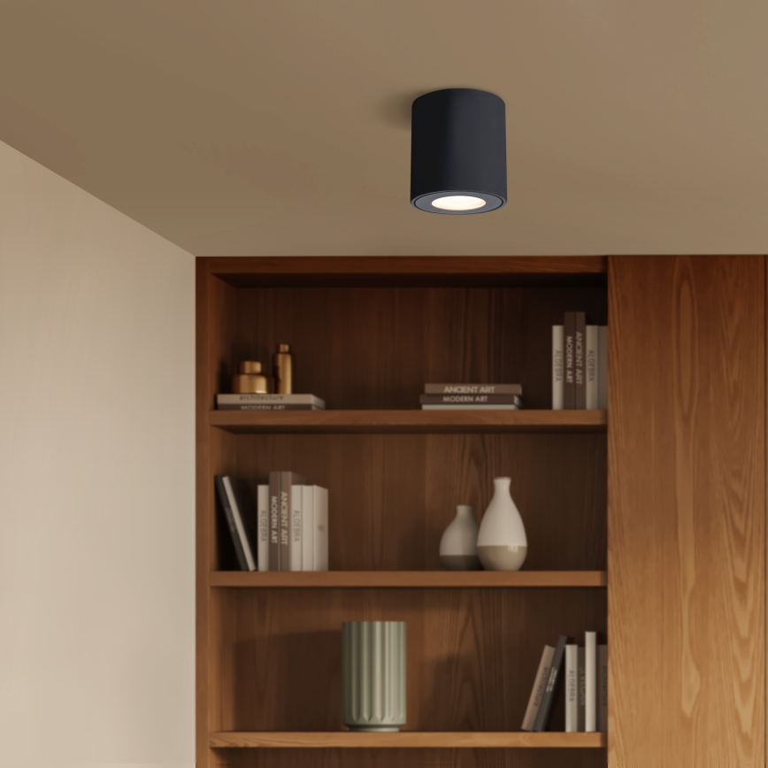 Brilagi - Lampada da bagno LED RGBW dimmerabile MIA 1xGU10/4,8W/230V 3000K 84x80 mm nero IP54 + telecomando