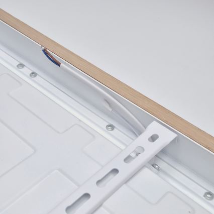 Brilagi - Plafoniera LED da bagno WOODY FRAME LED/40W/230V 60x60 cm IP44 rovere