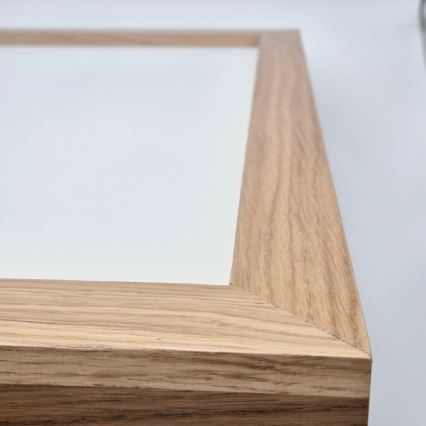 Brilagi - Plafoniera LED per bagno WOODY FRAME, 50W, 230V, 60x60 cm, IP44, rovere