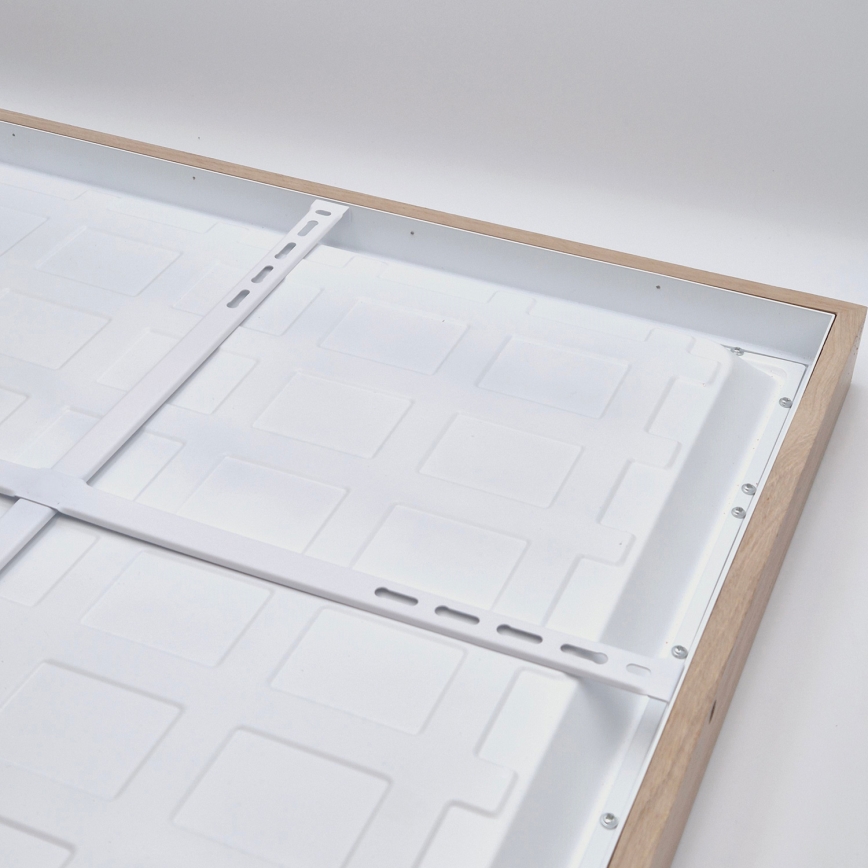 Brilagi - Plafoniera LED per bagno WOODY FRAME, 50W, 230V, 60x60 cm, IP44, rovere