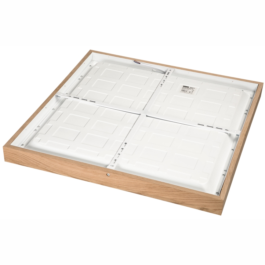 Brilagi - Plafoniera LED per bagno WOODY FRAME, 50W, 230V, 60x60 cm, IP44, rovere