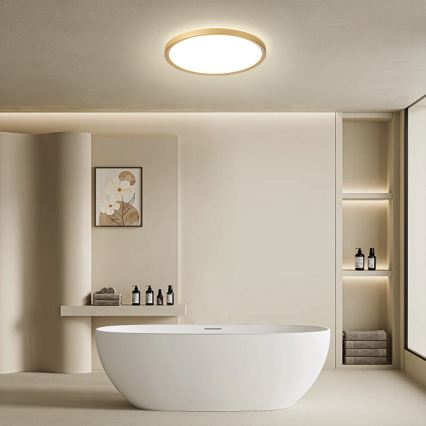 Brilagi - Plafoniera da bagno LED ULTRA SLIM LED/24W/230V Ø 42 cm oro IP54