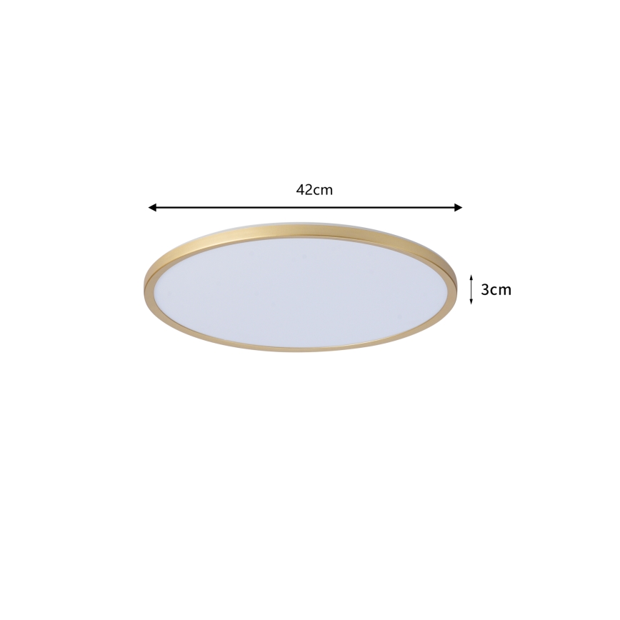 Brilagi - Plafoniera da bagno LED ULTRA SLIM LED/24W/230V Ø 42 cm oro IP54