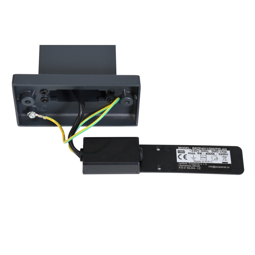 Brilagi - Lampada da esterno a LED con sensore ARCELO LED/9W/230V 50 cm IP44
