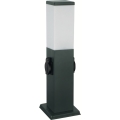 Brilagi - Lampada da esterno con 2 prese SCHUKO 1x E27/15W/230V 40 cm IP44 antracite
