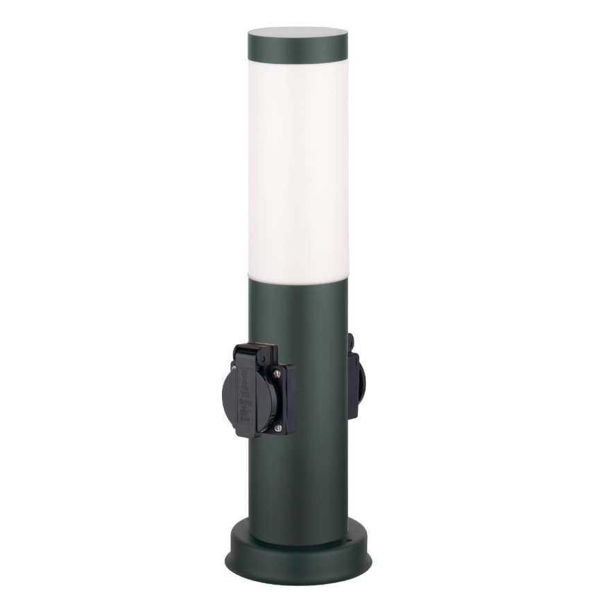Brilagi - Lampada da esterno NOVA con 2 prese SCHUKO, 1xE27/15W/230V, 40 cm, IP44, antracite