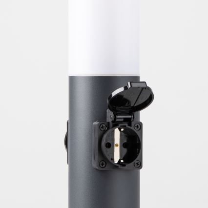 Brilagi - Lampada da esterno NOVA con 2 prese SCHUKO, 1xE27/15W/230V, 40 cm, IP44, antracite