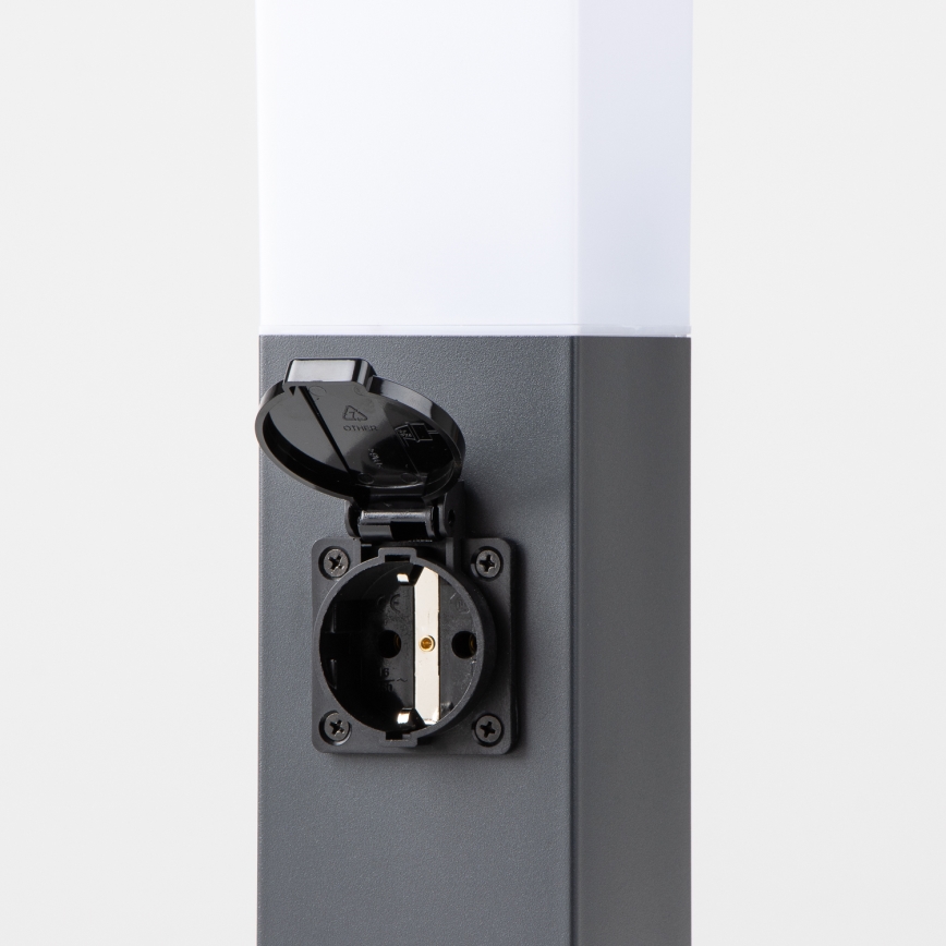 Brilagi - Lampada da esterno con 2 prese SCHUKO NOVA 1xE27/15W/230V 40 cm IP44 antracite