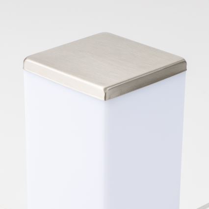 Brilagi - Lampada da esterno con 2 prese SCHUKO NOVA 1xE27/15W/230V 40 cm IP44 cromo satinato