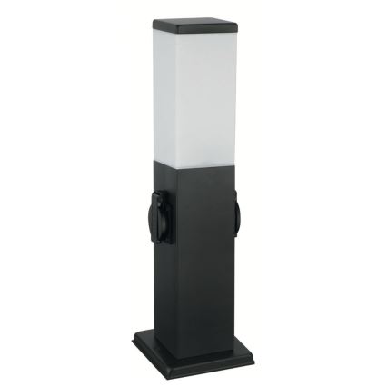 Brilagi - Lampada da esterno NOVA con 2 prese SCHUKO 1x E27/15W/230V 40 cm IP44 nero
