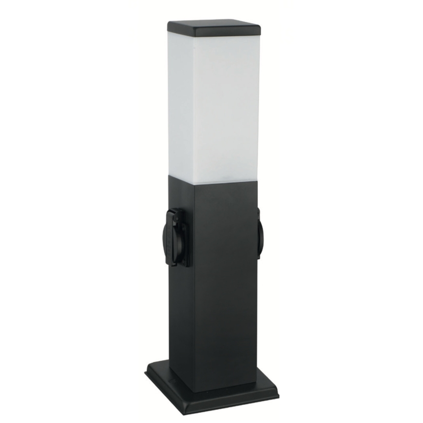 Brilagi - Lampada da esterno NOVA con 2 prese SCHUKO 1x E27/15W/230V 40 cm IP44 nero
