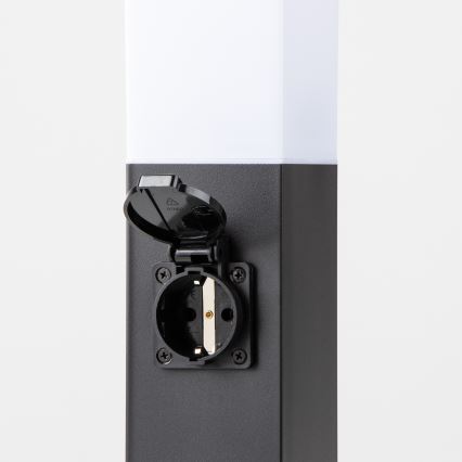 Brilagi - Lampada da esterno NOVA con 2 prese SCHUKO 1x E27/15W/230V 40 cm IP44 nero