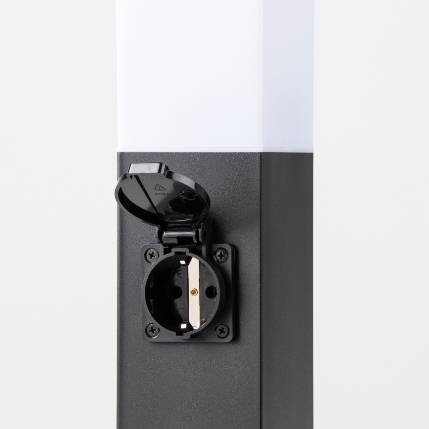 Brilagi - Lampada da esterno NOVA con 2 prese SCHUKO 1x E27/15W/230V 40 cm IP44 nero