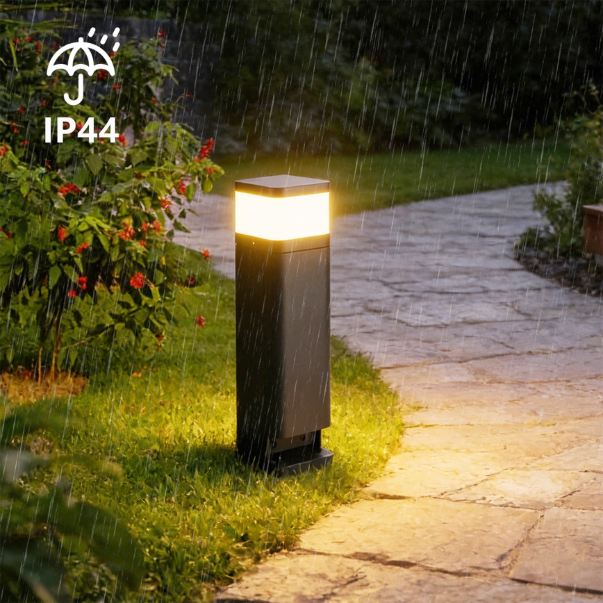 Brilagi - Lampada da esterno con 2 prese SCHUKO PILLAR 1xG9/11W/230V IP44 antracite