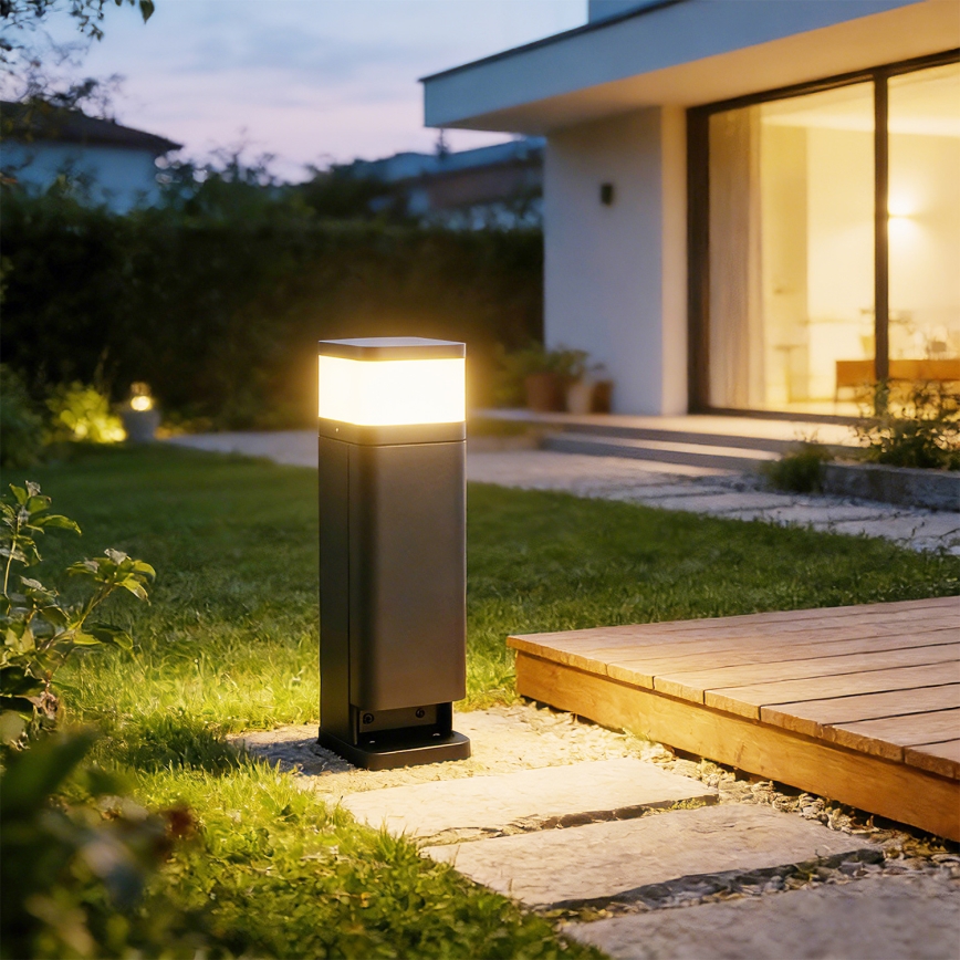 Brilagi - Lampada da esterno con 2 prese SCHUKO PILLAR 1xG9/11W/230V IP44 antracite