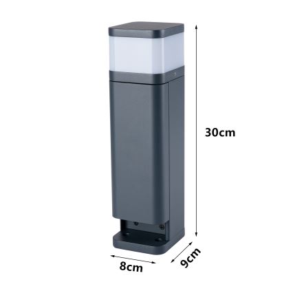 Brilagi - Lampada da esterno con 2 prese SCHUKO PILLAR 1xG9/11W/230V IP44 antracite