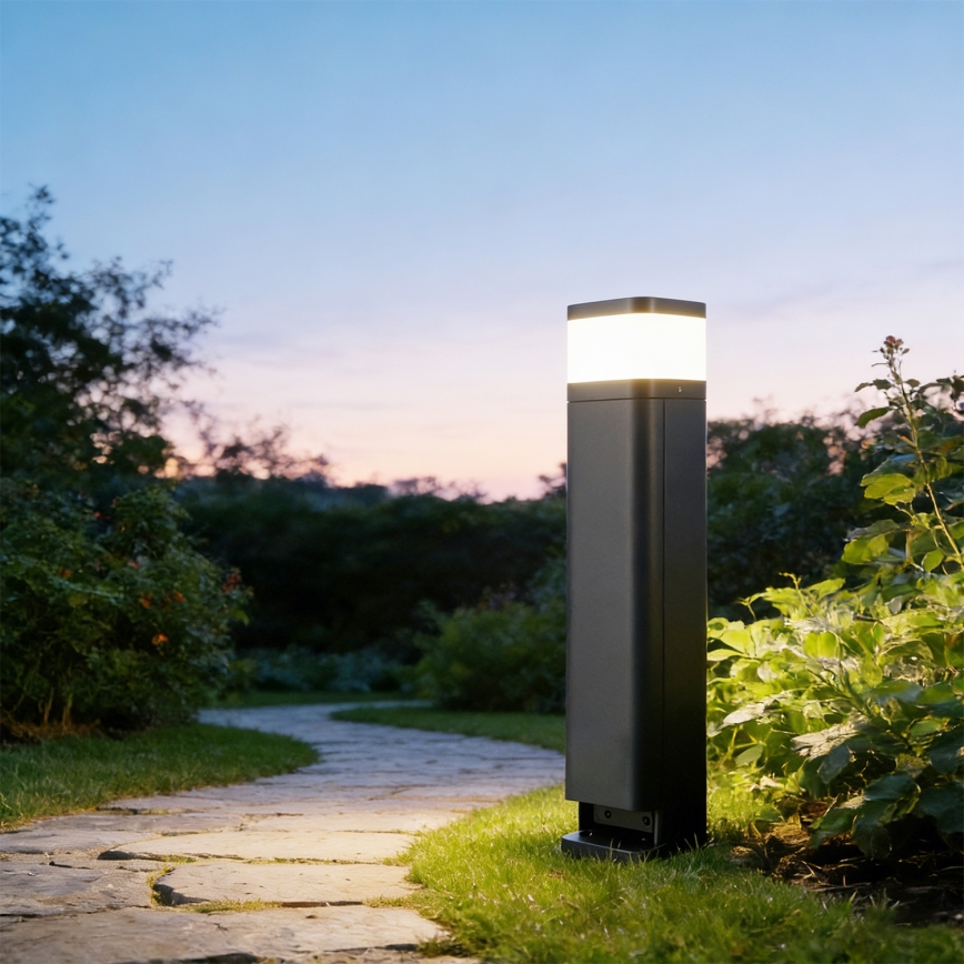Brilagi - Lampada da esterno con 2 prese SCHUKO PILLAR 1xG9/11W/230V IP44 antracite