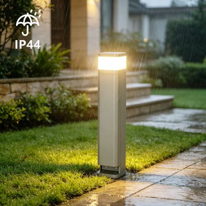 BRILAGI - Lampada da esterno con 2 prese SCHUKO PILLAR 1xG9/11W/230V IP44 grigia