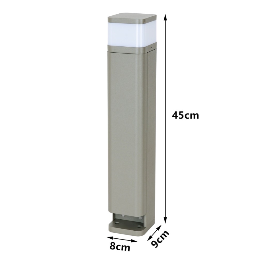 BRILAGI - Lampada da esterno con 2 prese SCHUKO PILLAR 1xG9/11W/230V IP44 grigia