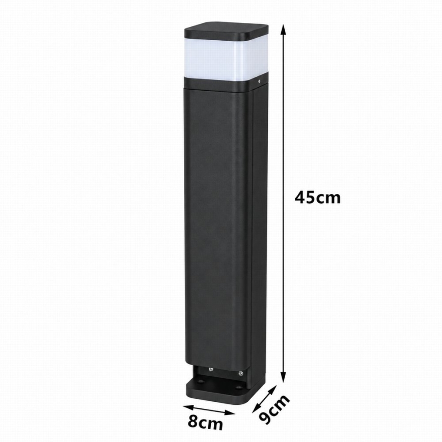 BRILAGI - Lampada da esterno con 2 prese SCHUKO PILLAR 1xG9/11W/230V IP44 nera