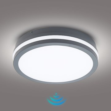 Brilagi - Lampada da esterno con sensore BENE LED/24W/230V Ø 26 cm antracite IP54