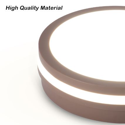 Brilagi - Lampada da esterno LED con sensore BENE LED/24W/230V Ø 26 cm marrone IP54