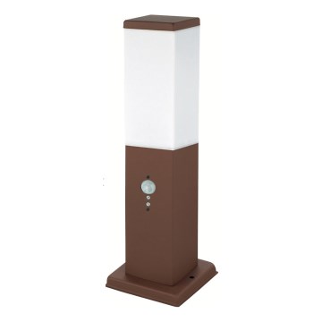 Brilagi - Lampada da esterno con sensore di movimento NOVA, 1x E27/15W/230V, 40 cm, IP44, marrone