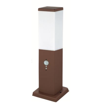 Brilagi - Lampada da esterno con sensore di movimento NOVA, 1x E27/15W/230V, 40 cm, IP44, marrone